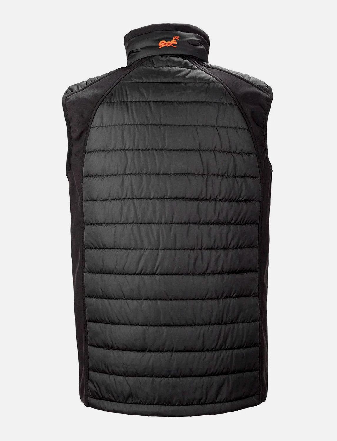 Outdoor Weste für Herren gepolstert mit Softshell Schultereinsätzen