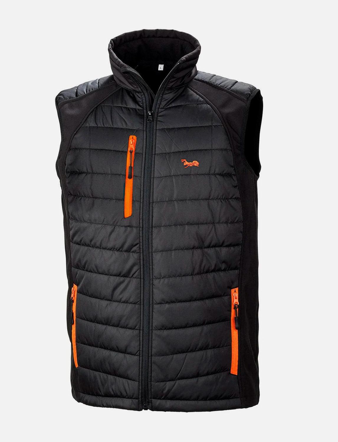 Outdoor Weste für Herren gepolstert mit Softshell Schultereinsätzen