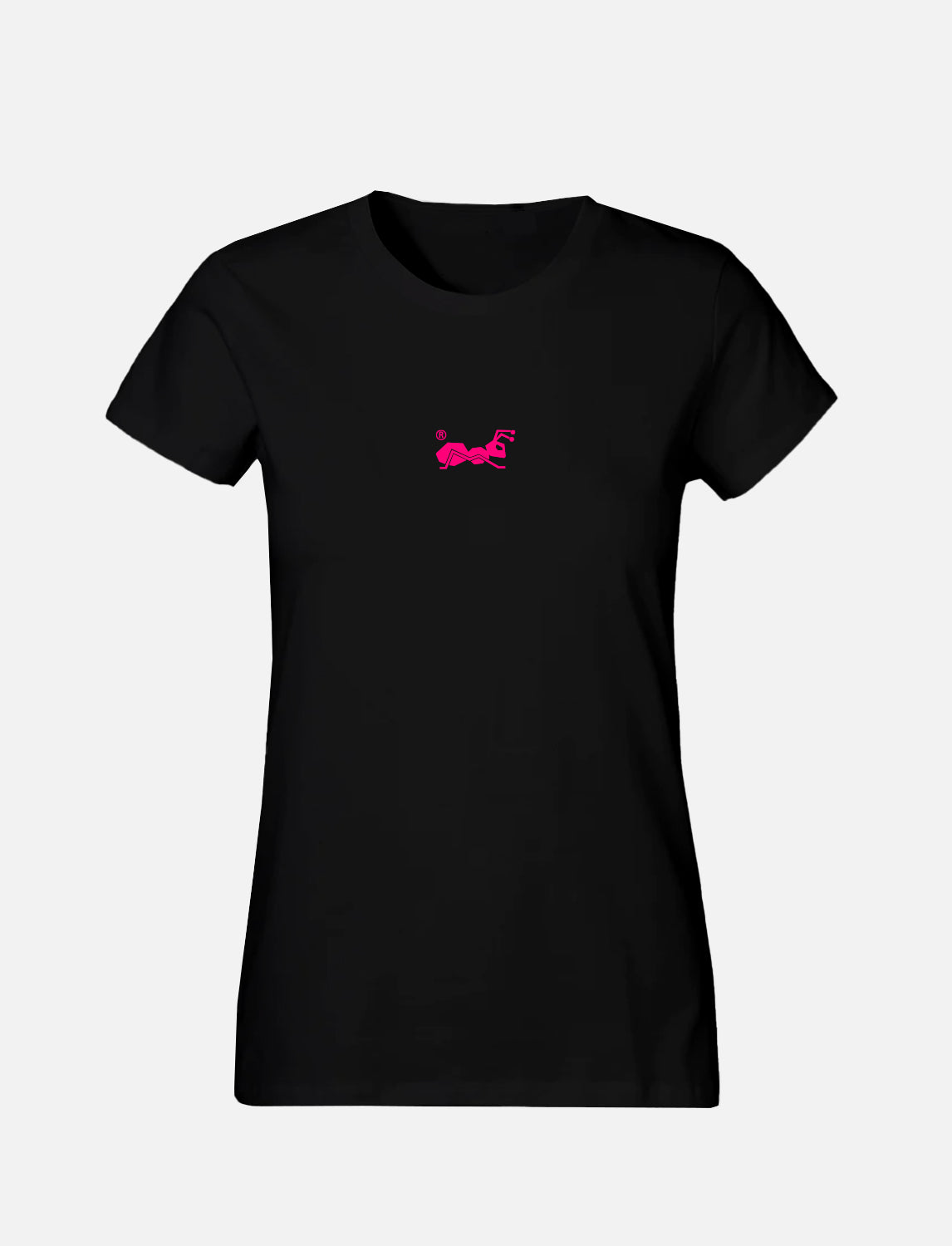 Damen T-Shirt mit kleinem Ant Logo 100% Soft Baumwolle