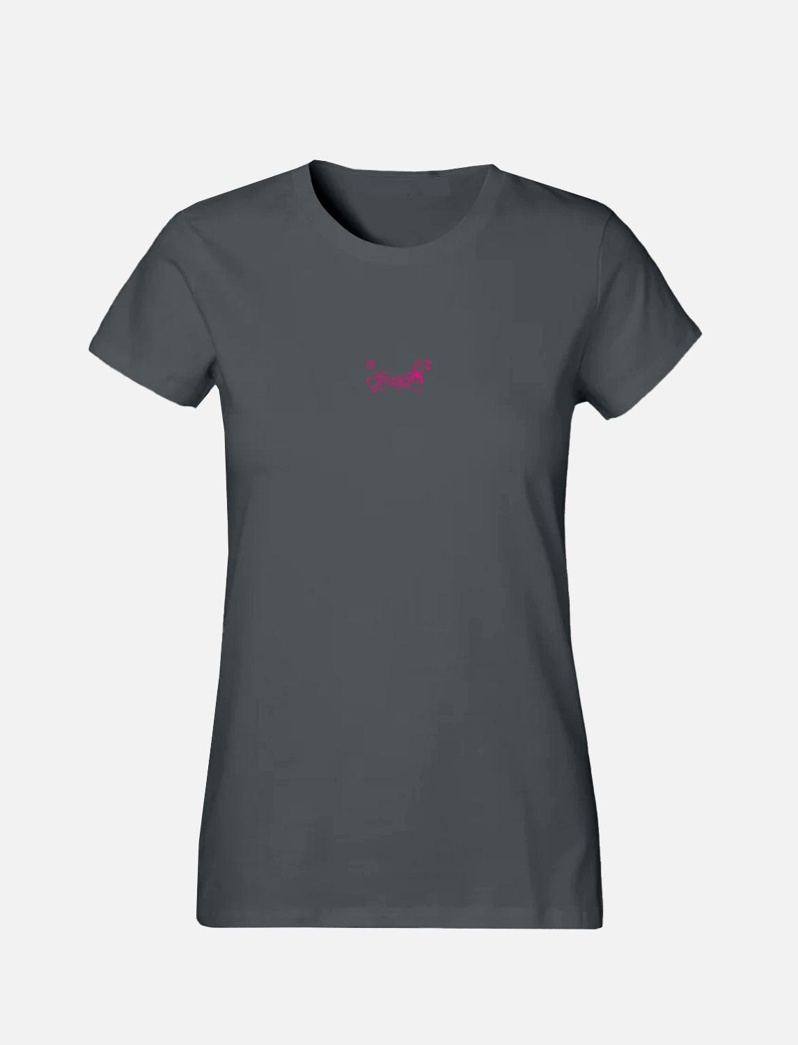 Damen T-Shirt mit kleinem line Ant Logo 100% Soft Baumwolle