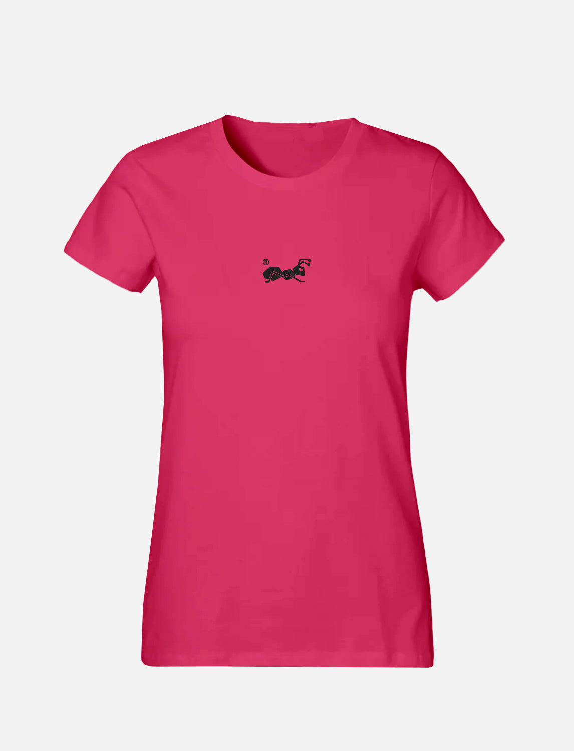 Damen T-Shirt mit kleinem Ant Logo 100% Soft Baumwolle