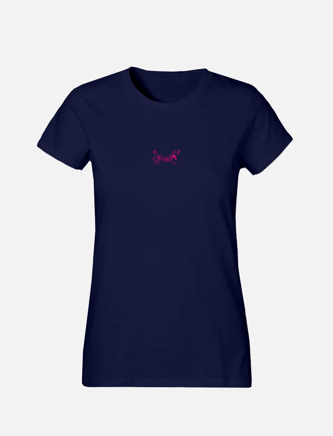 Damen T-Shirt mit kleinem line Ant Logo 100% Soft Baumwolle