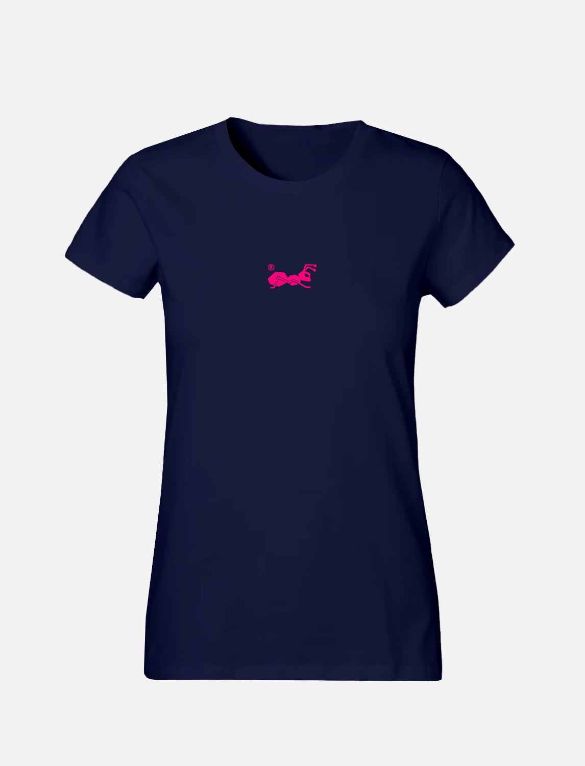 Damen T-Shirt mit kleinem Ant Logo 100% Soft Baumwolle