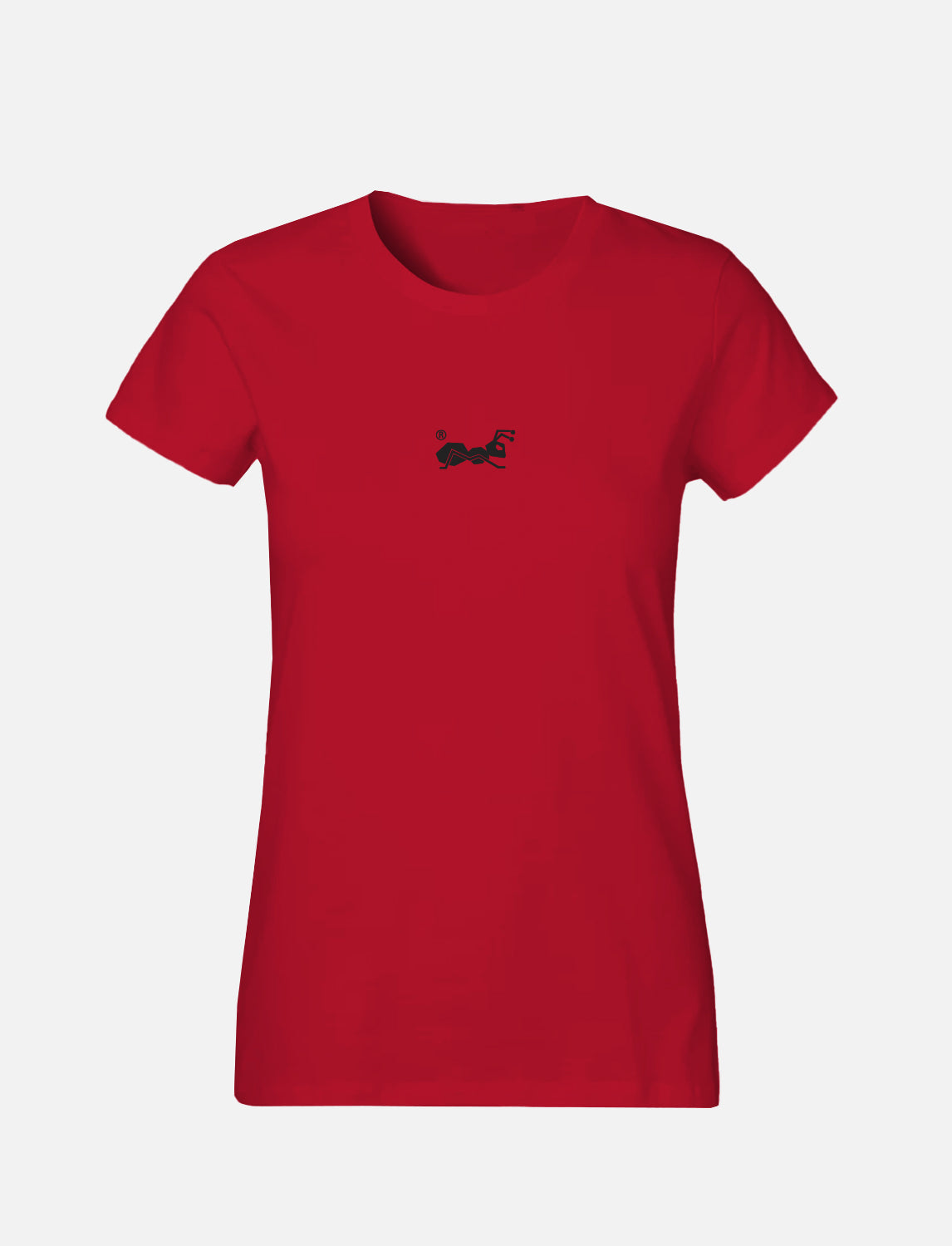 Damen T-Shirt mit kleinem Ant Logo 100% Soft Baumwolle