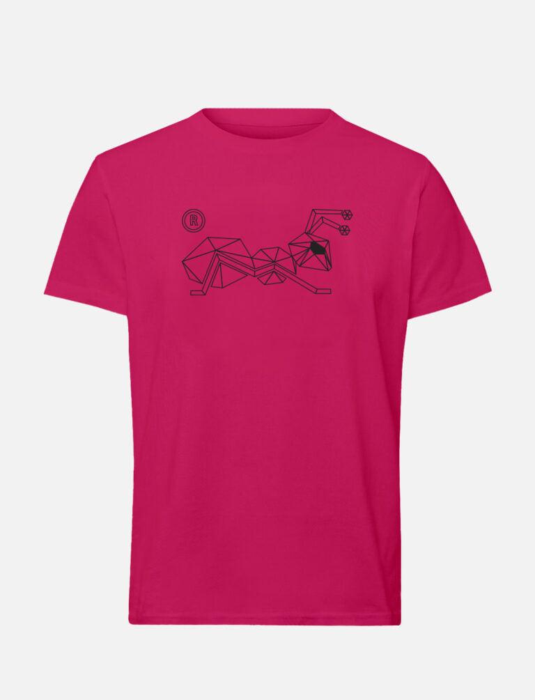 Herren-T-Shirt mit großem line Ant Logo 100% Heavy Baumwolle