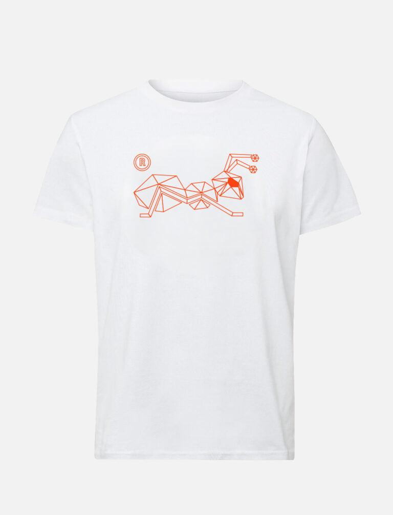 Herren-T-Shirt mit großem line Ant Logo 100% Heavy Baumwolle