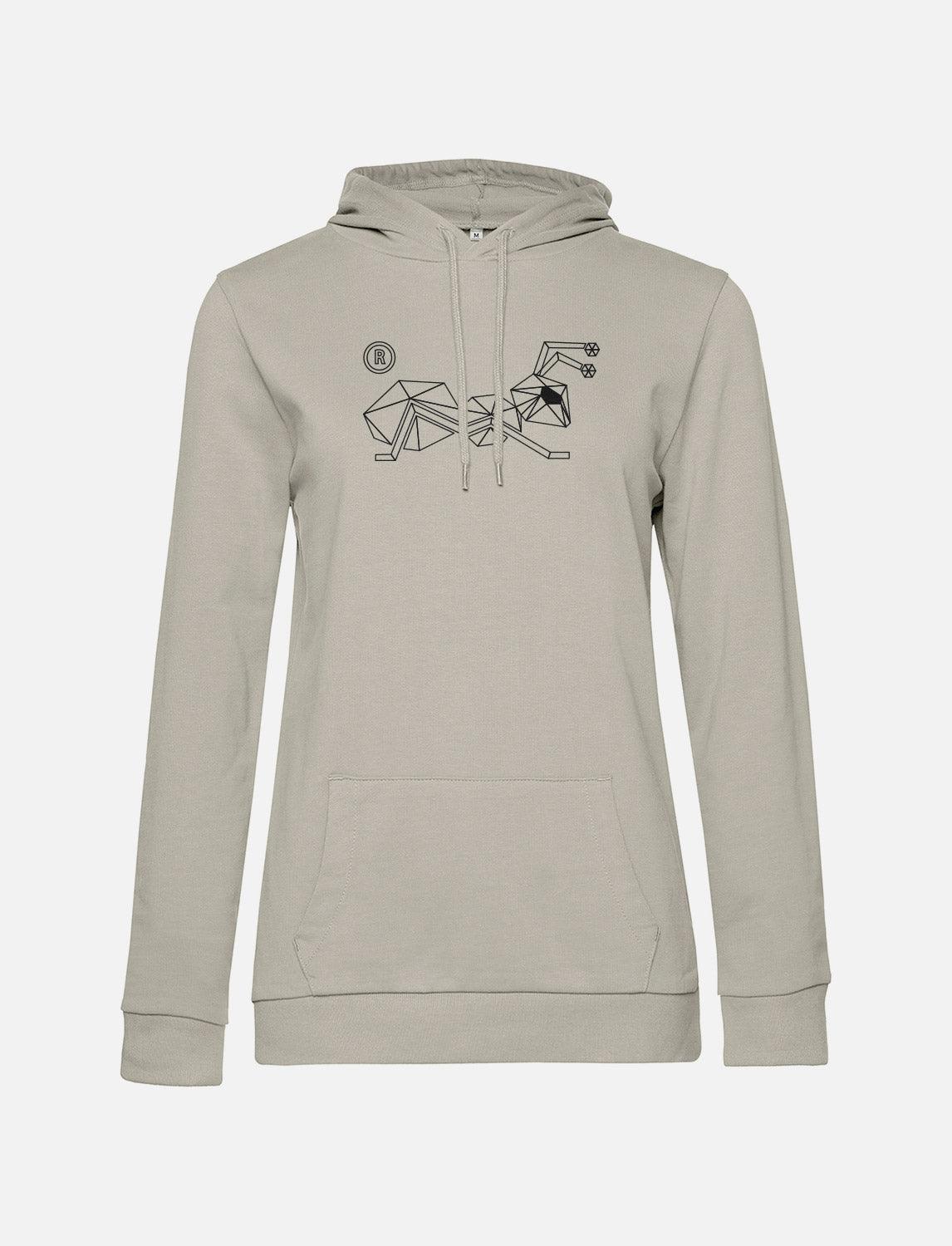 Damen Hoodie Baumwolle mit logo Ant