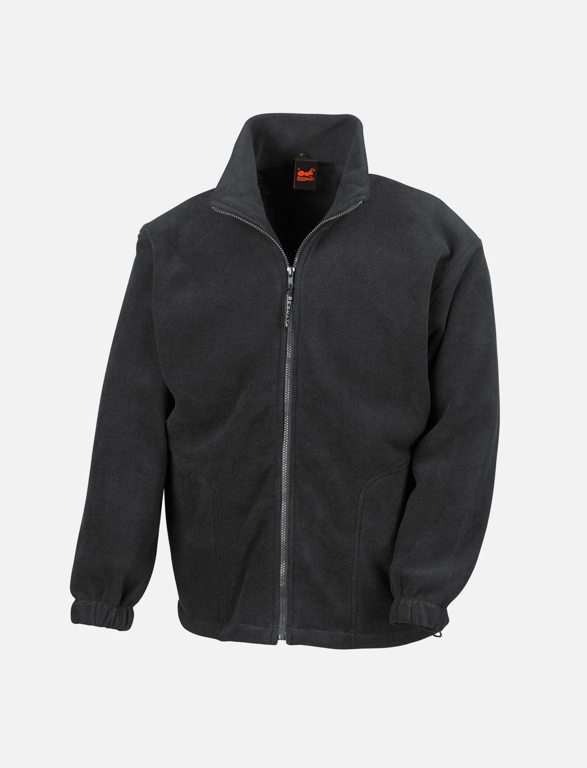 Herren Fleece Jacket mit Reißverschluss Stehkragen Sweatshirt Zip ohne Kapuze