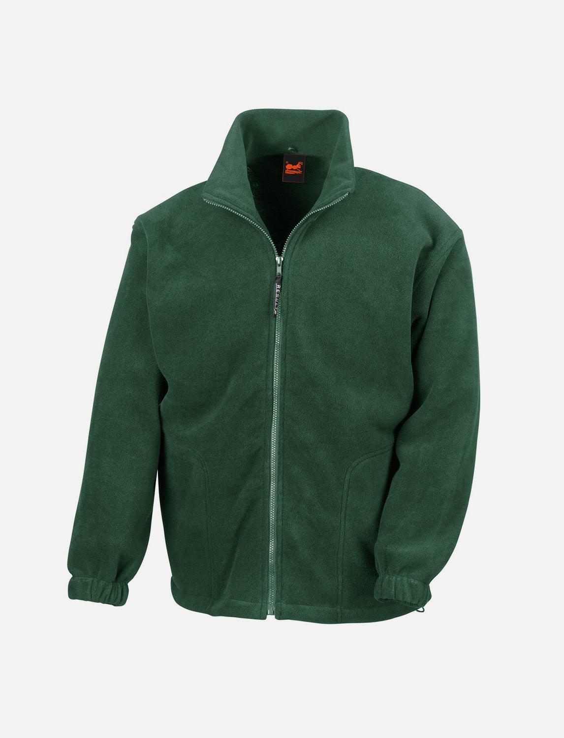 Herren Fleece Jacket mit Reißverschluss Stehkragen Sweatshirt Zip ohne Kapuze