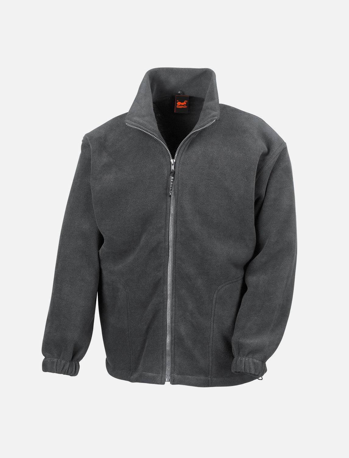 Herren Fleece Jacket mit Reißverschluss Stehkragen Sweatshirt Zip ohne Kapuze