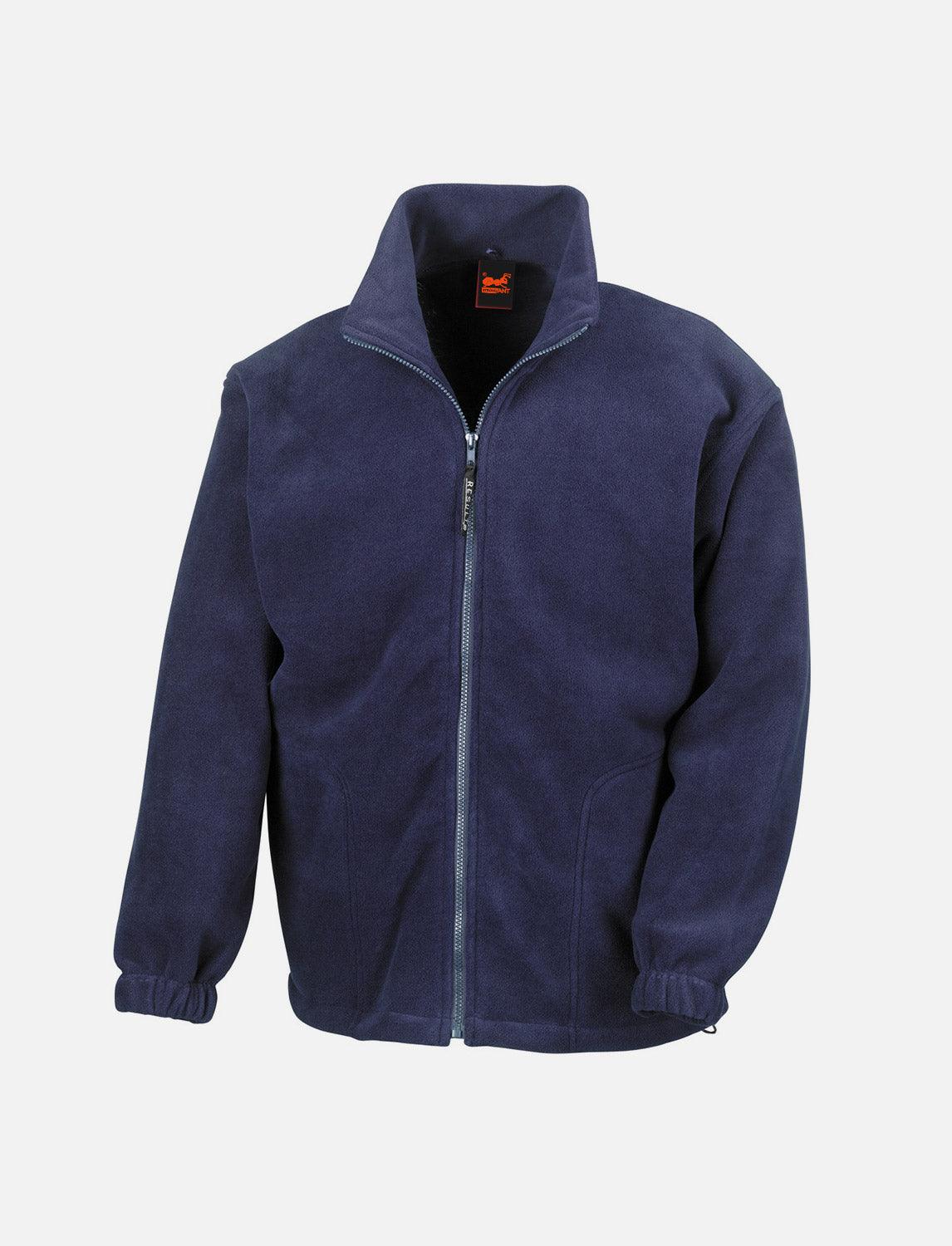 Herren Fleece Jacket mit Reißverschluss Stehkragen Sweatshirt Zip ohne Kapuze