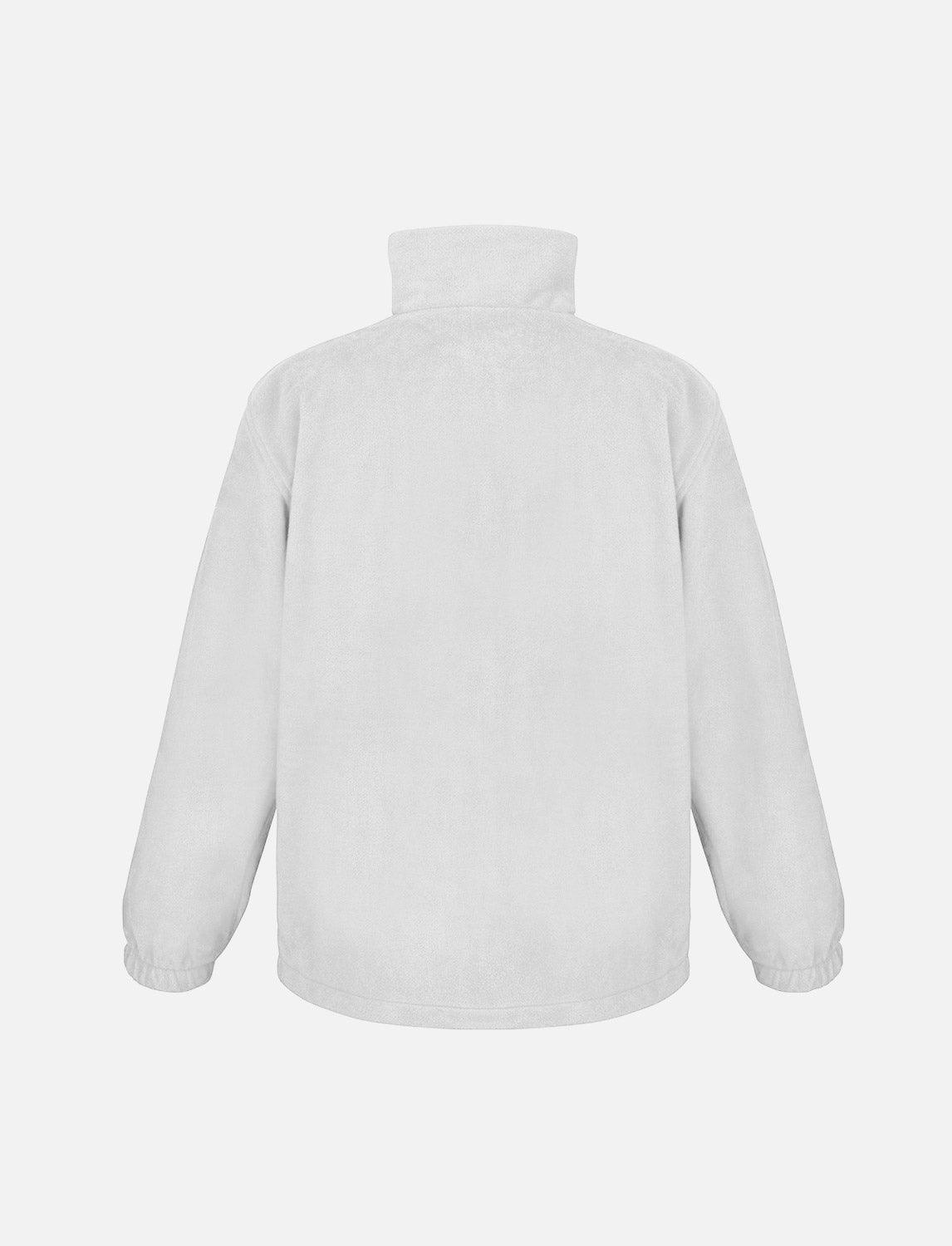 Herren Fleece Jacket mit Reißverschluss Stehkragen Sweatshirt Zip ohne Kapuze