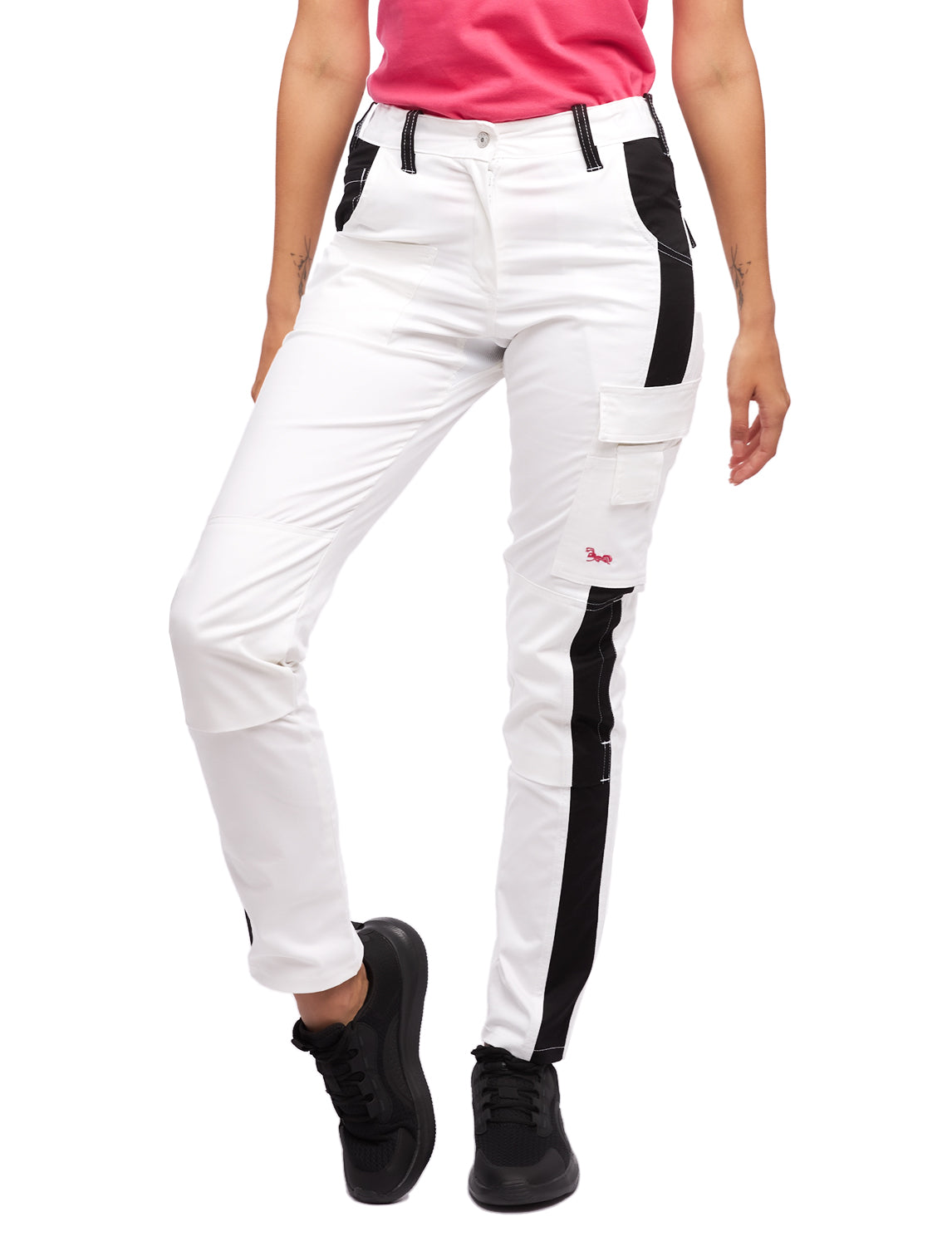 StrongAnt® Damen-Malerhose Nylon X  4-Wege-Super-Stretch – High Waist & Slim Fit Arbeitshose für Frauen