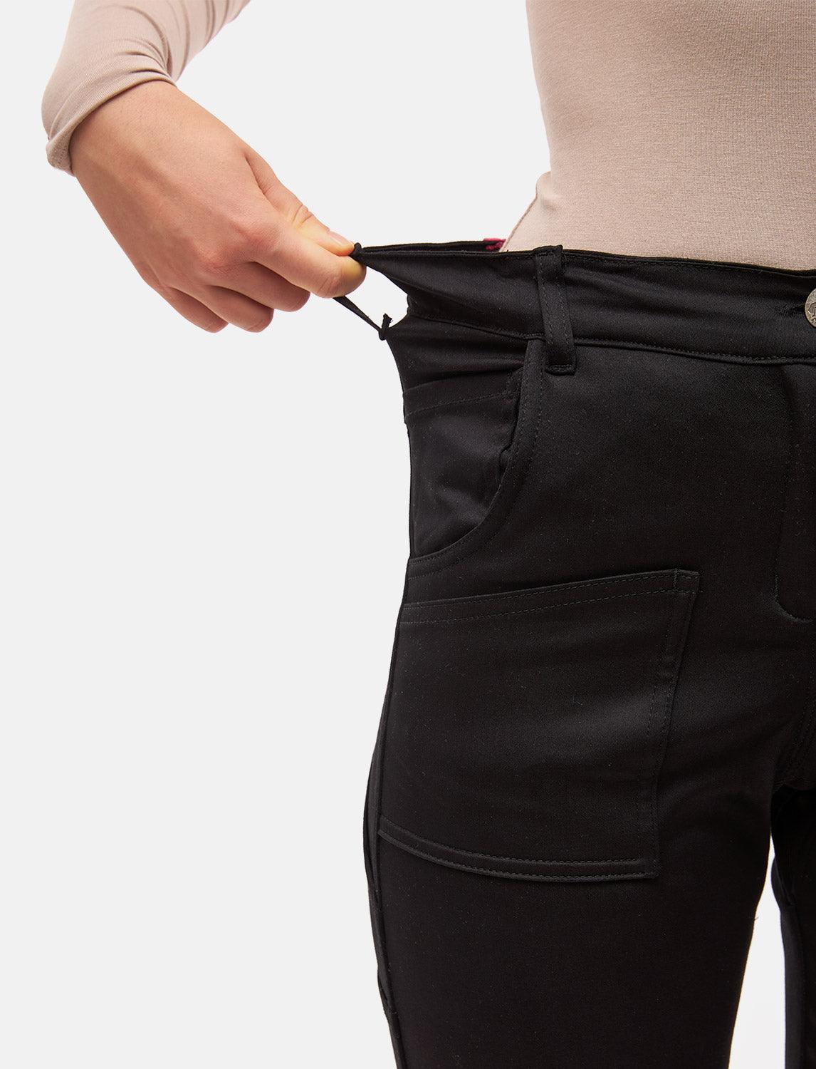 power Stretch Damen Arbeitshose Slim Fit Bundhose mit Kniepolstertaschen