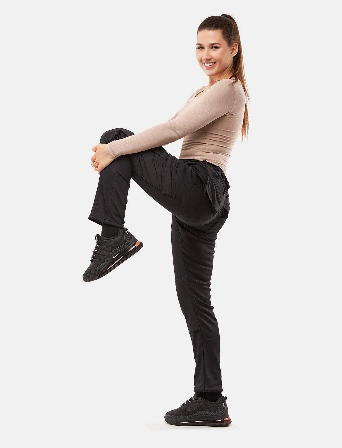 power Stretch Damen Arbeitshose Slim Fit Bundhose mit Kniepolstertaschen