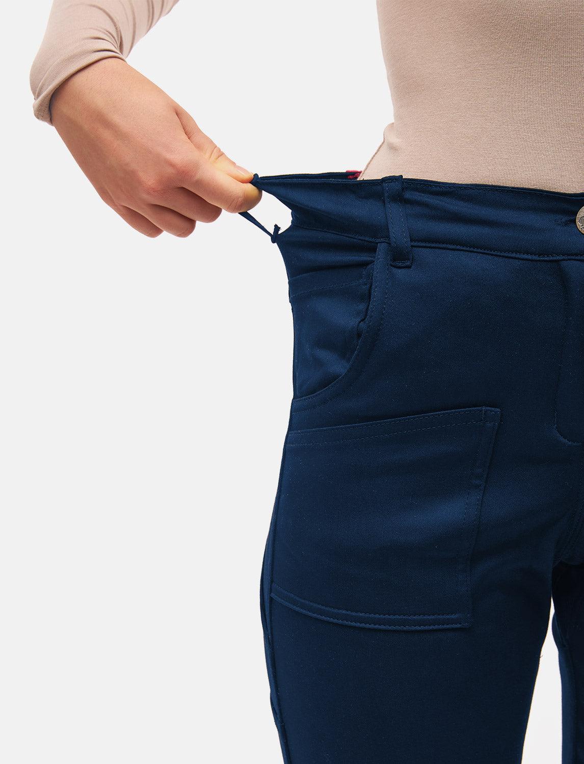 power Stretch Damen Arbeitshose Slim Fit Bundhose mit Kniepolstertaschen