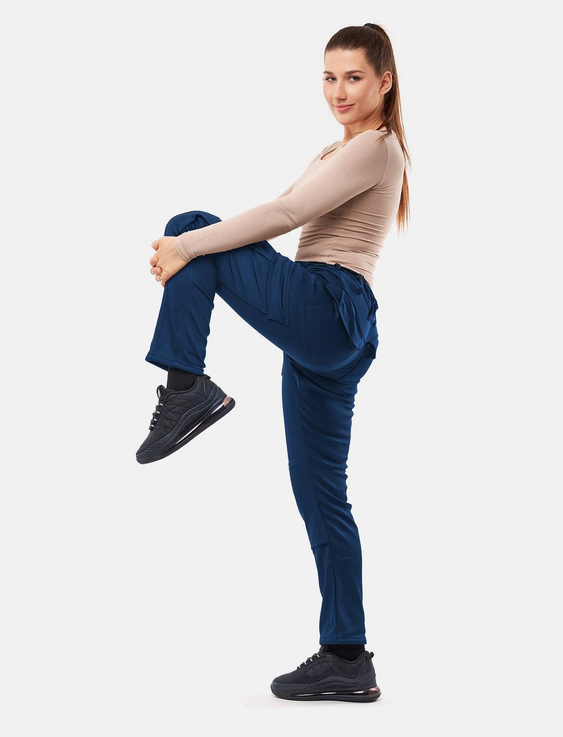 power Stretch Damen Arbeitshose Slim Fit Bundhose mit Kniepolstertaschen