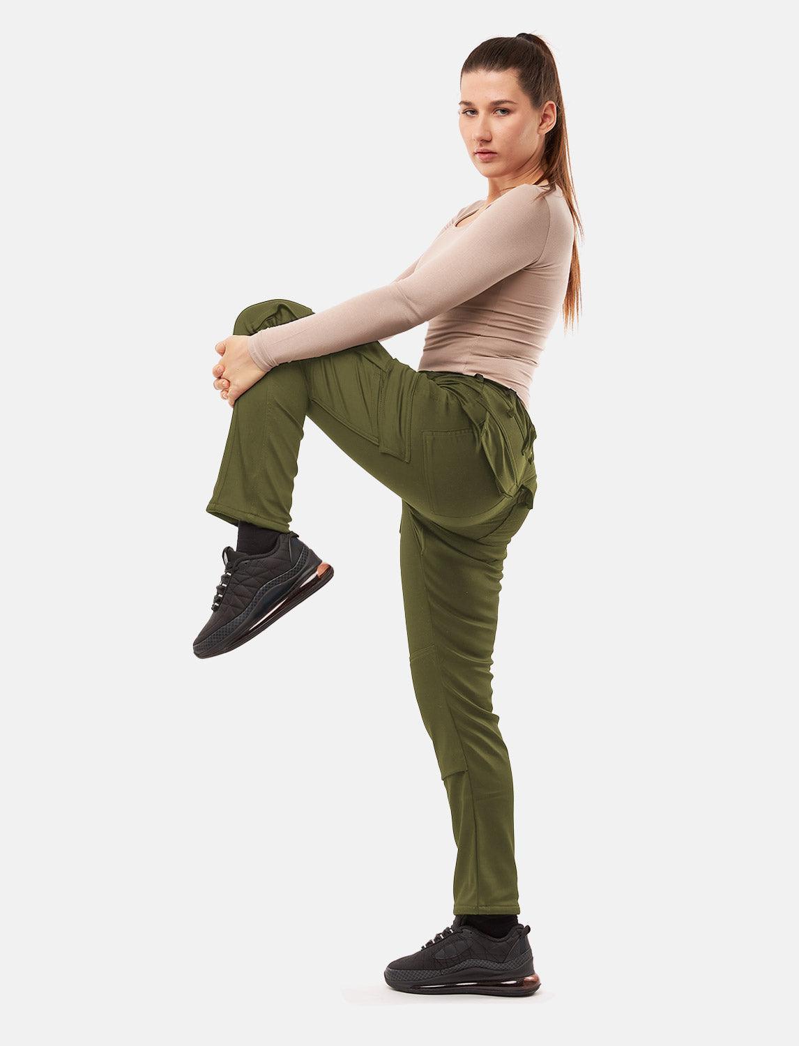 power Stretch Damen Arbeitshose Slim Fit Bundhose mit Kniepolstertaschen