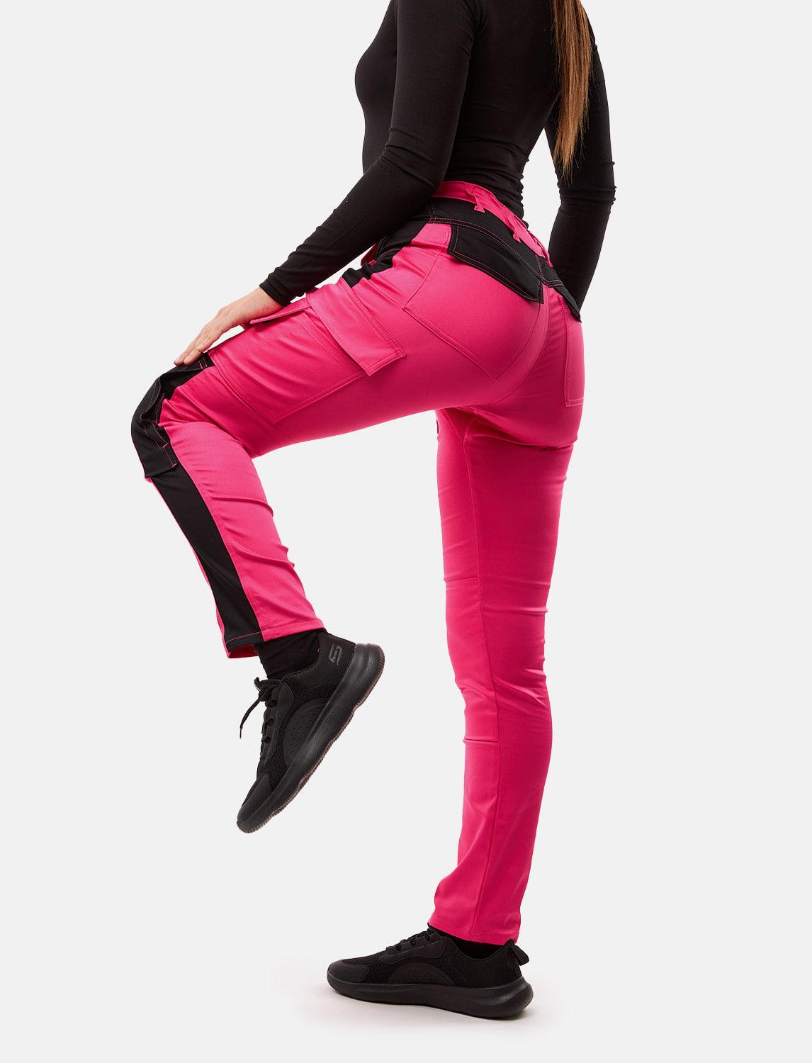 power Stretch Damen Arbeitshose Slim Fit Bundhose mit Kniepolstertaschen