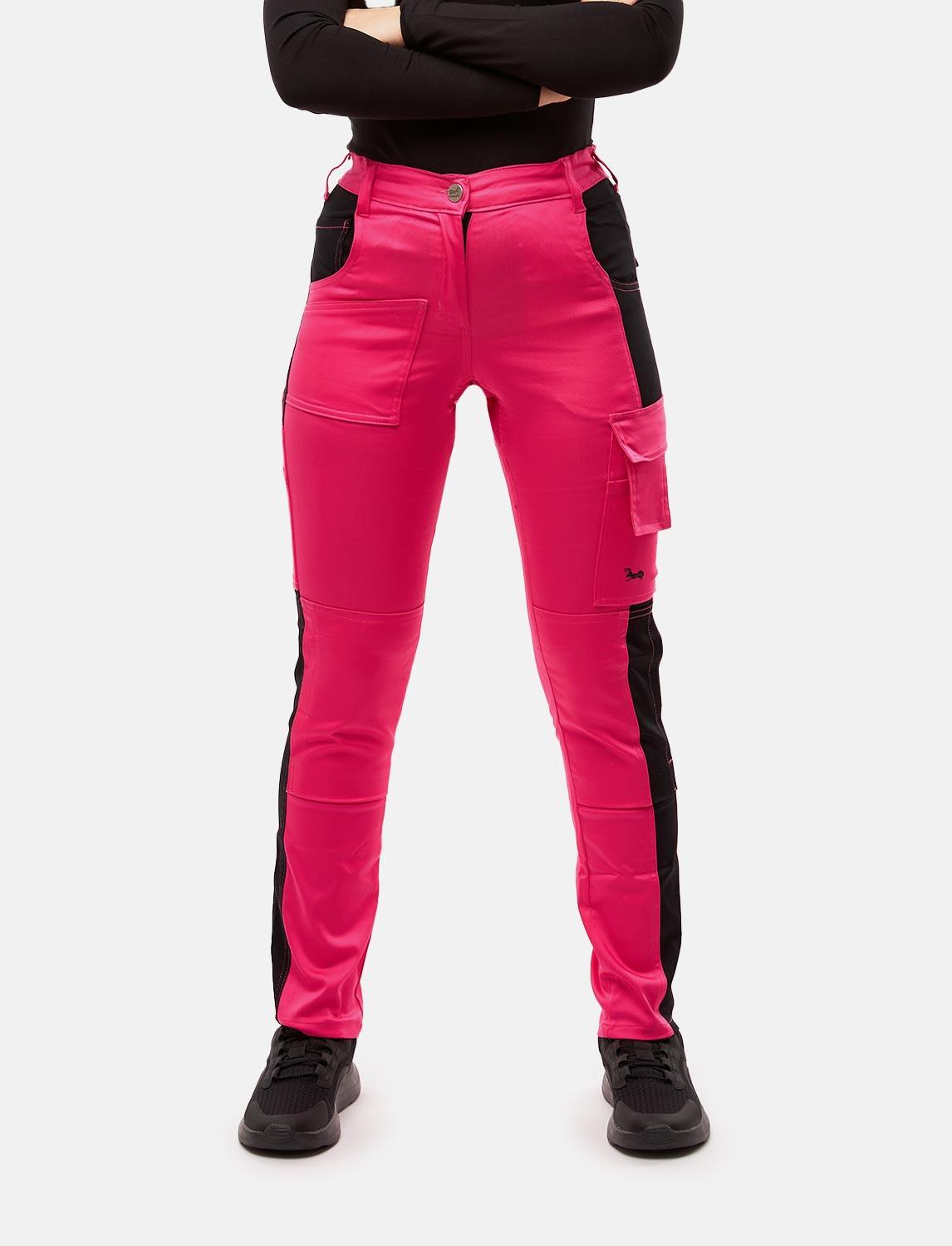 power Stretch Damen Arbeitshose Slim Fit Bundhose mit Kniepolstertaschen