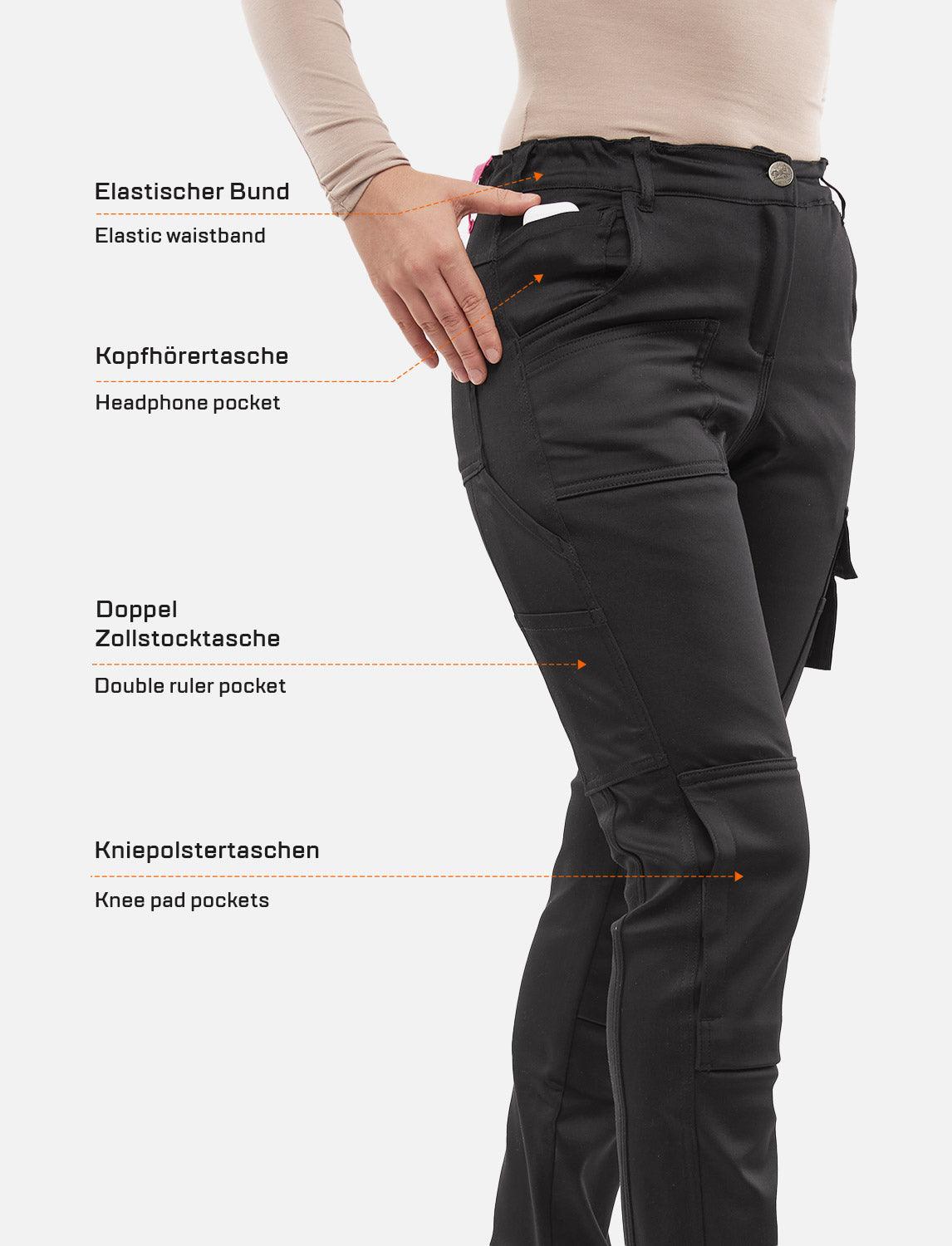 Damen Arbeitshose aus Stretch Strong Baumwolle