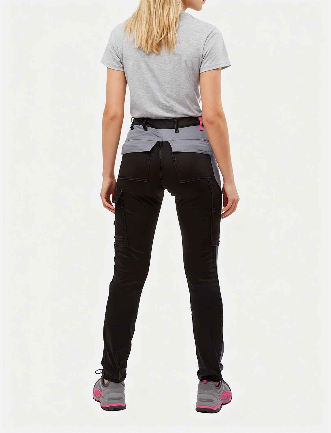 Damen Arbeitshose komplett Stretch mit Kniepolstertaschen Slim Fit