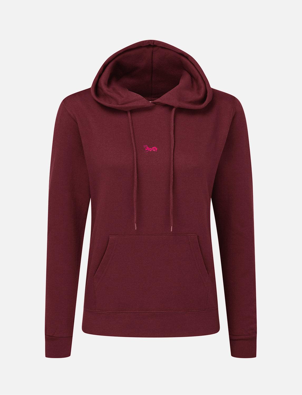 Damen Hoodie Baumwolle Outdoor Kapuzenpullover mit Bauchtasche