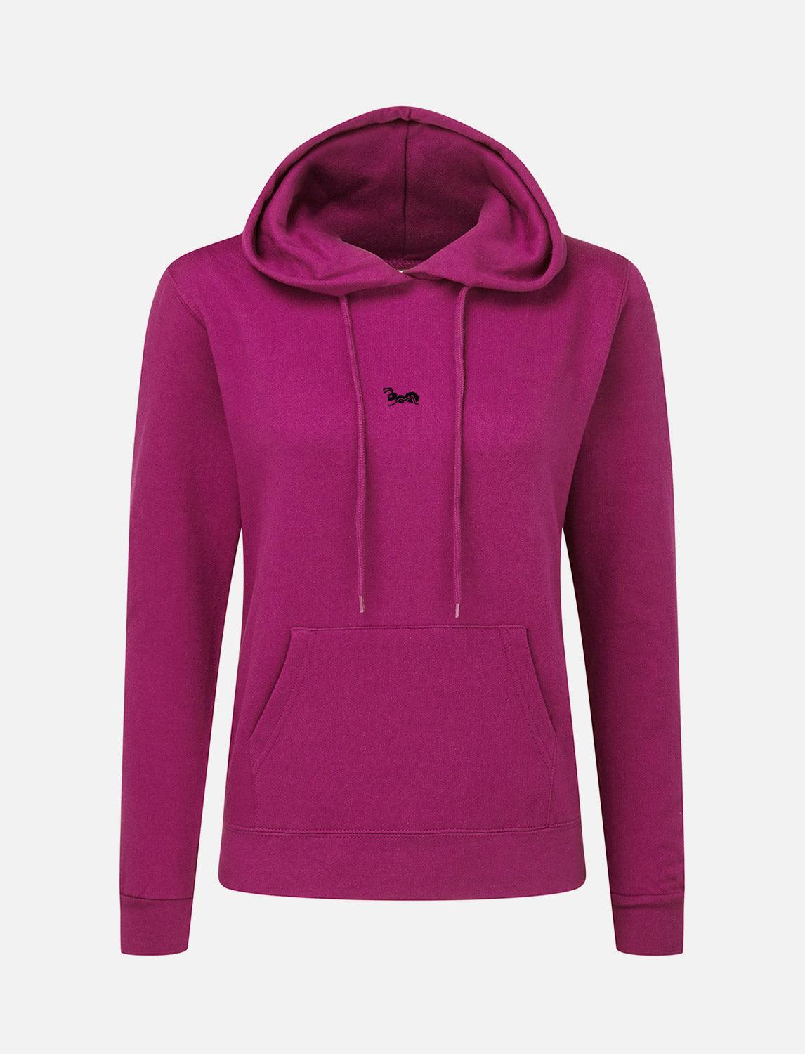 Damen Hoodie Baumwolle Outdoor Kapuzenpullover mit Bauchtasche