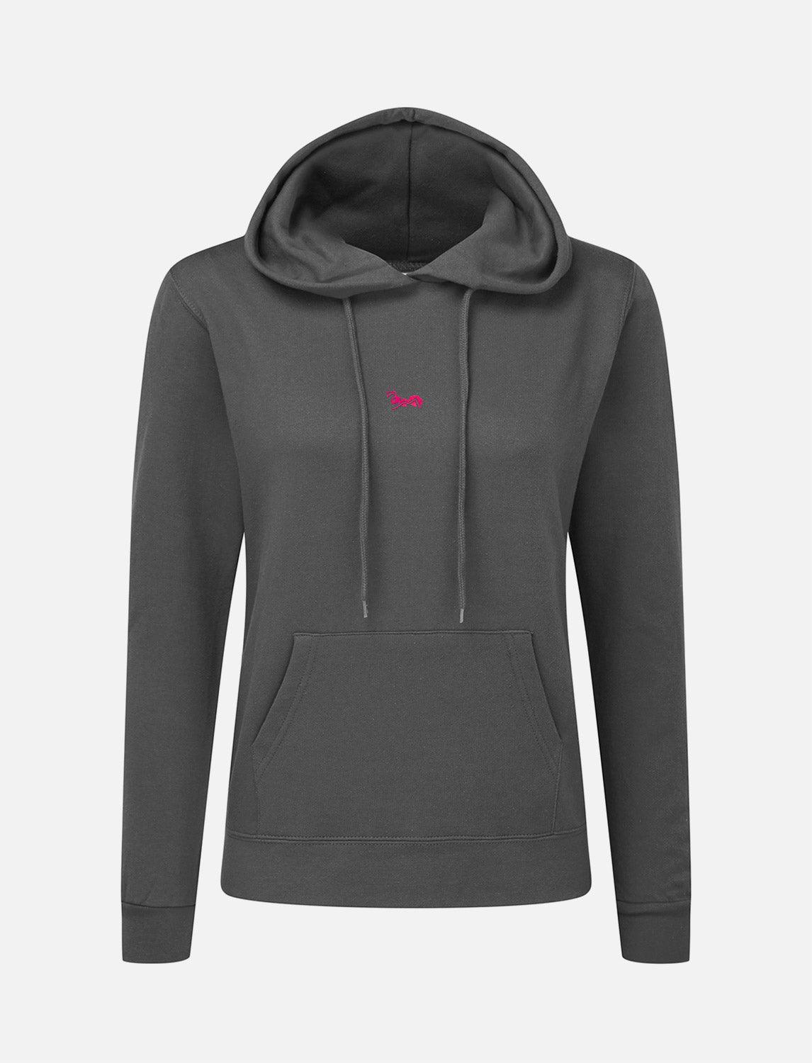 Damen Hoodie Baumwolle Outdoor Kapuzenpullover mit Bauchtasche