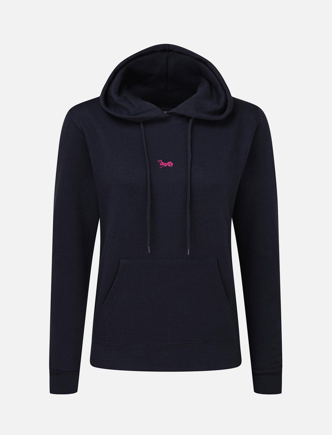 Damen Hoodie Baumwolle Outdoor Kapuzenpullover mit Bauchtasche