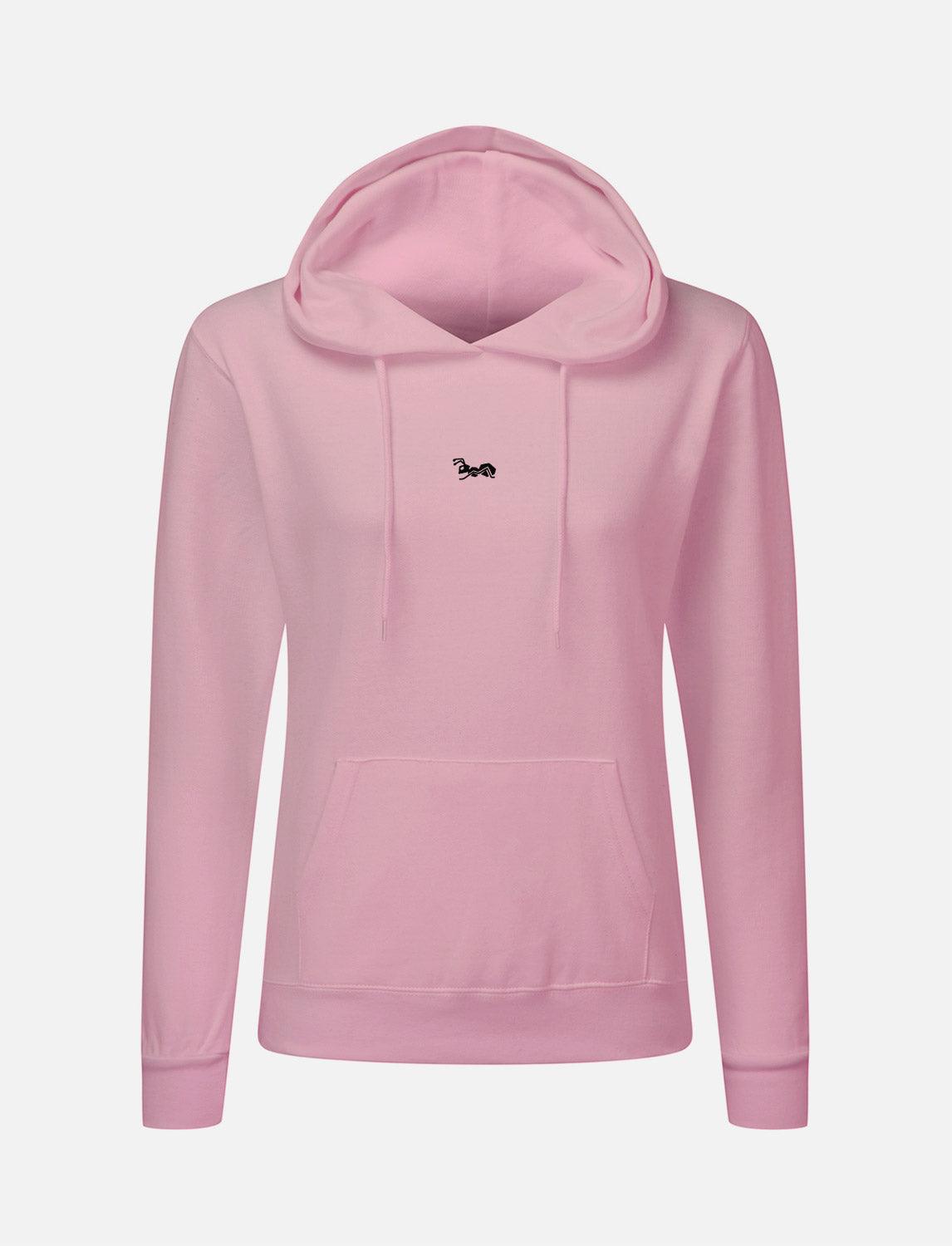 Damen Hoodie Baumwolle Outdoor Kapuzenpullover mit Bauchtasche