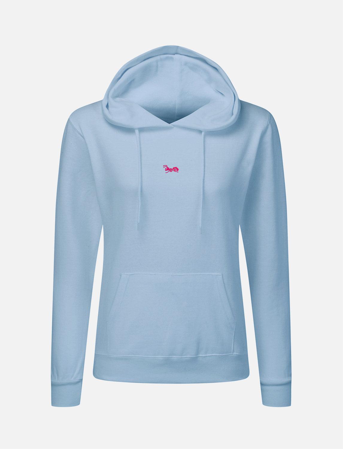 Damen Hoodie Baumwolle Outdoor Kapuzenpullover mit Bauchtasche