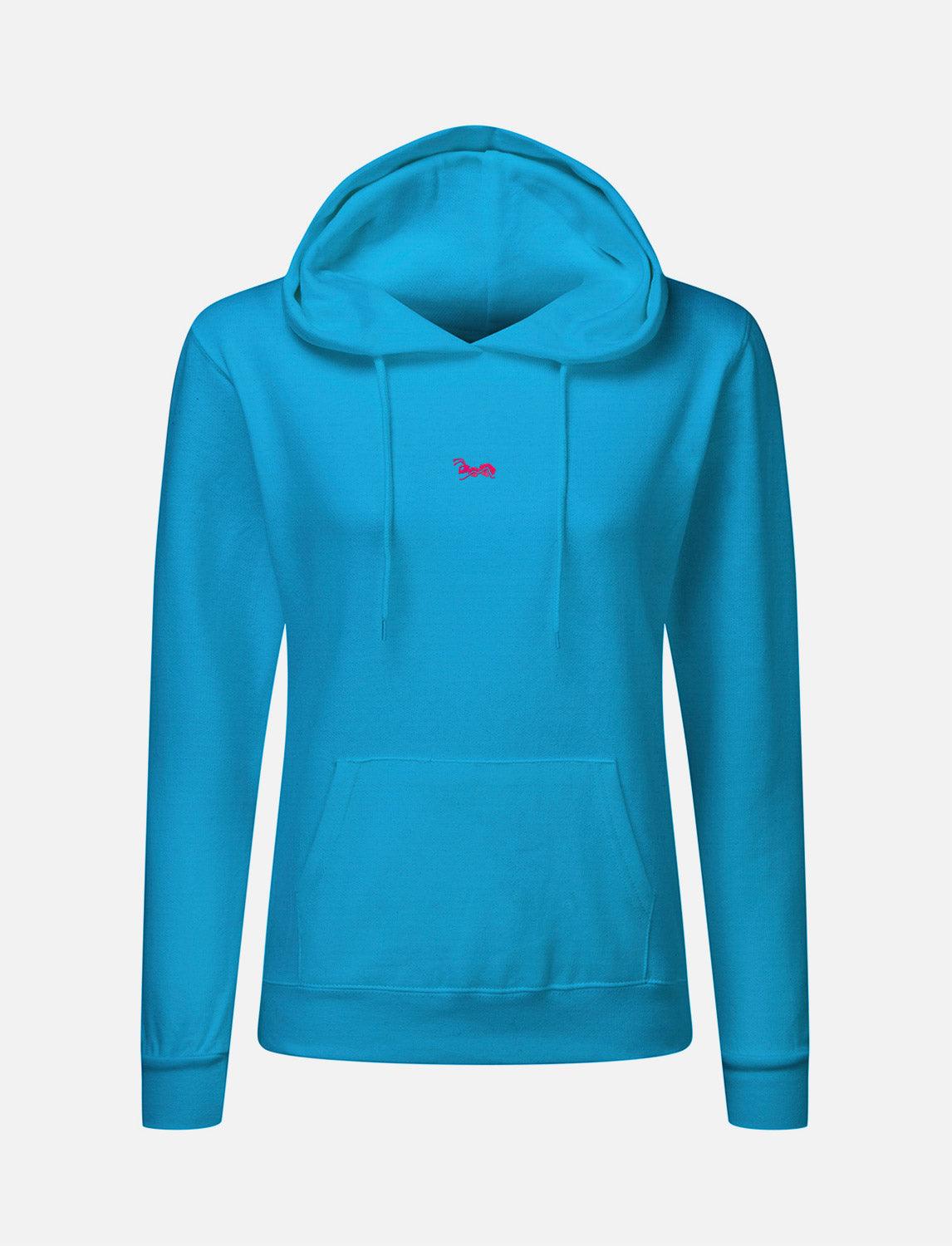 Damen Hoodie Baumwolle Outdoor Kapuzenpullover mit Bauchtasche