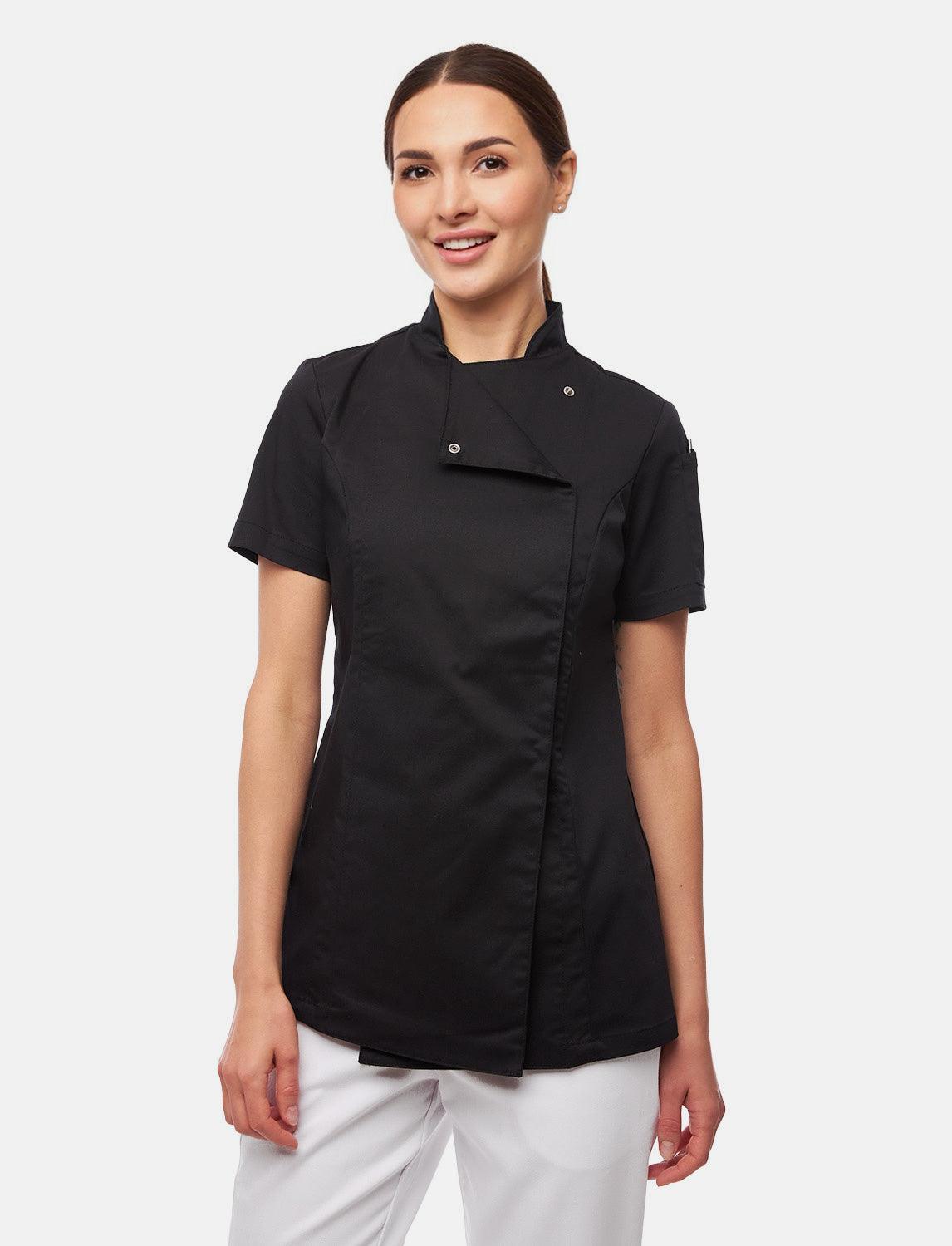 Damen Kochjacke mit dryMesh Rücken und Druckknöpfen Slim Fit