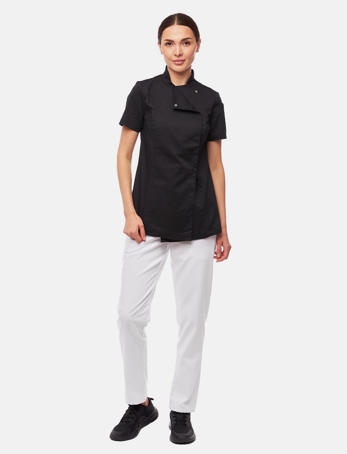 Damen Kochjacke mit dryMesh Rücken und Druckknöpfen Slim Fit