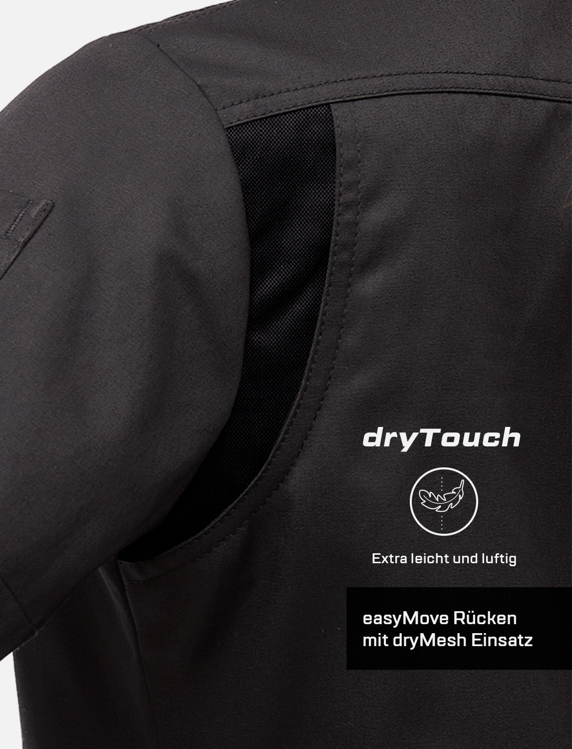 Damen Kochjacke Langarm mit Druckknöpfen aus easyClean Baumwolle