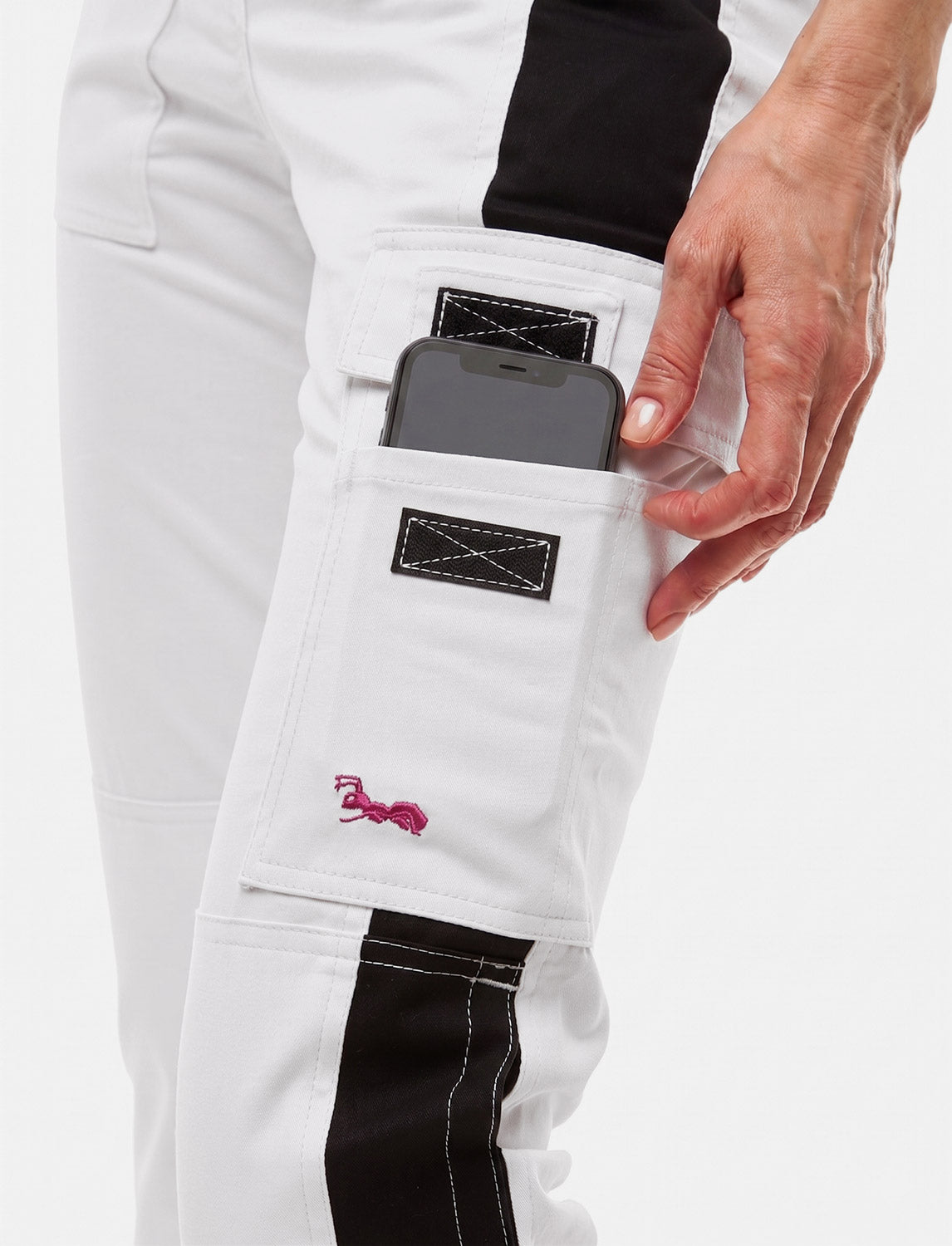 Malerlatzhose Damen stretch strong Baumwolle mit Kniepolstertaschen