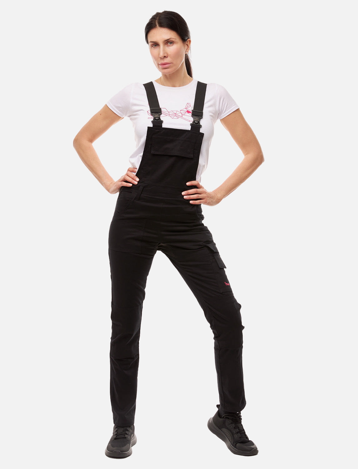 Arbeitslatzhose Damen Stretch Strong Baumwolle mit Kniepolstertaschen