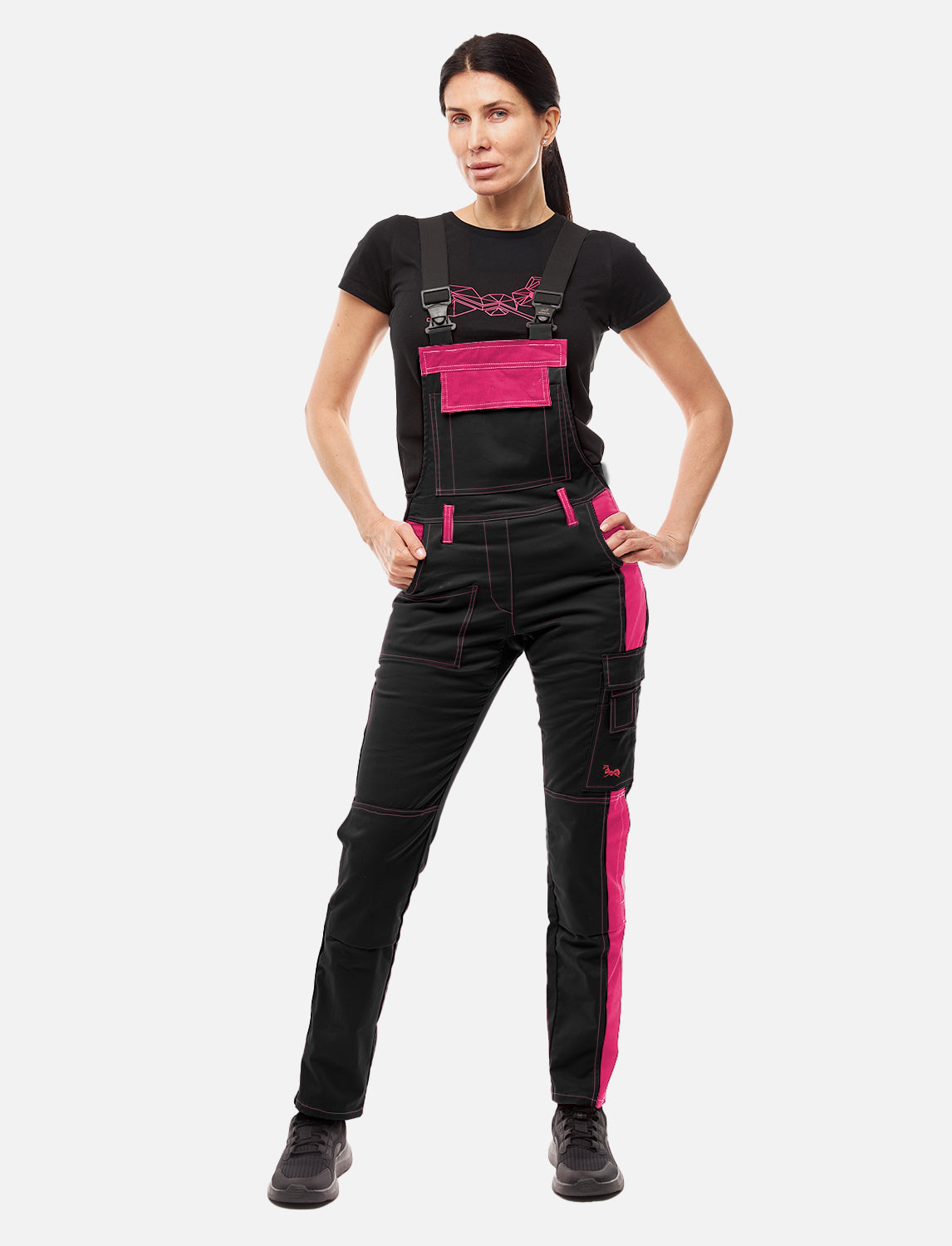 Arbeitslatzhose Damen Stretch Strong Baumwolle mit Kniepolstertaschen