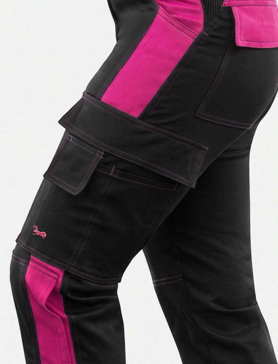Damen Arbeitslatzhose Stretch mit Kniepolstertaschen Arbeitshose Baumwolle