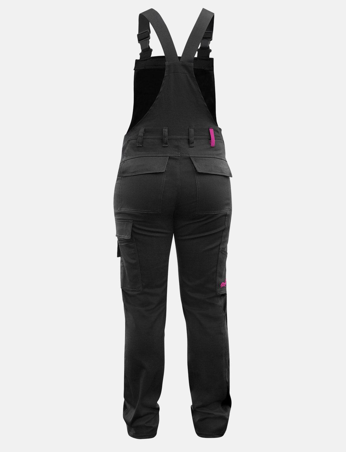 Damen Arbeitslatzhose Stretch mit Kniepolstertaschen Arbeitshose Baumwolle