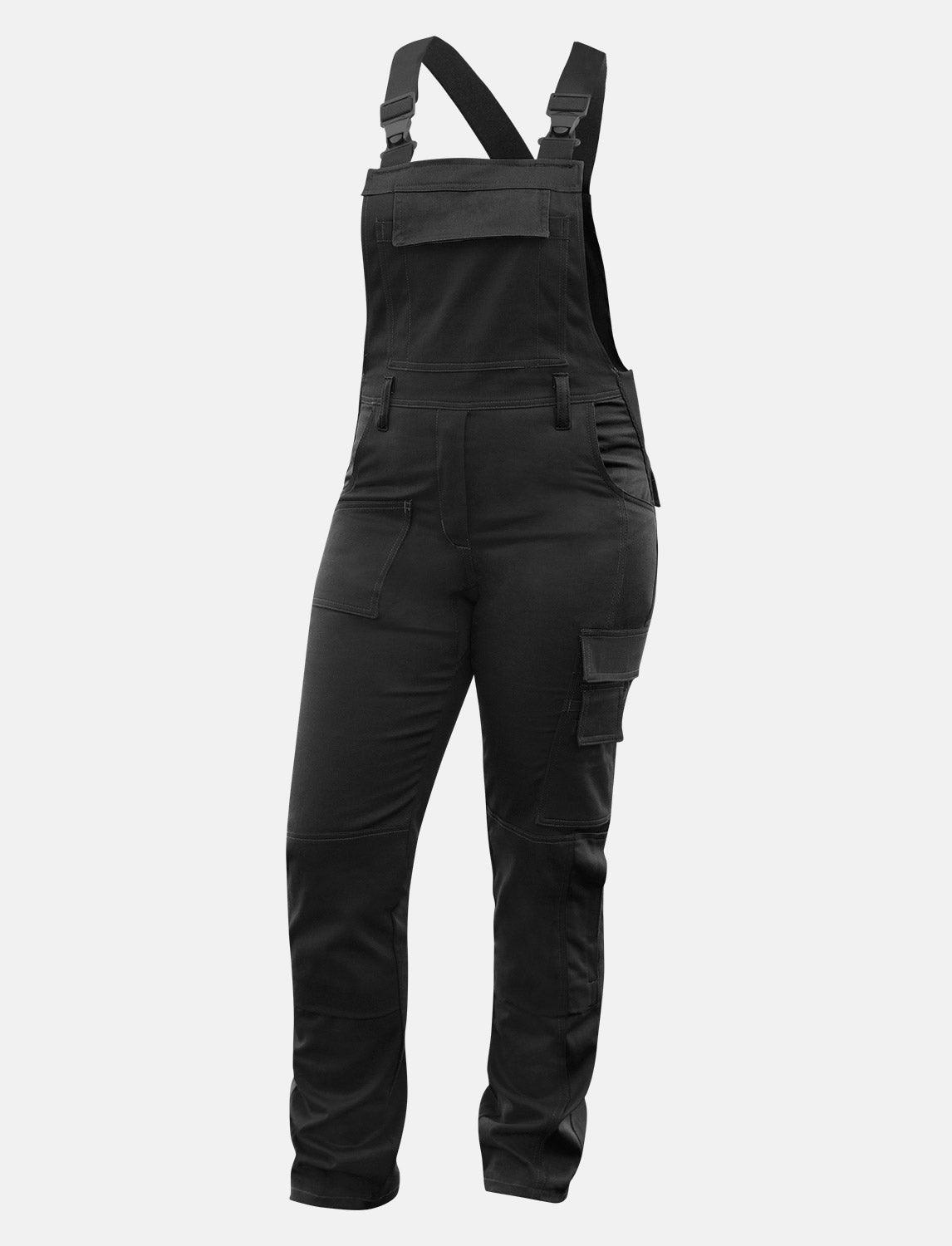 Damen Arbeitslatzhose Stretch mit Kniepolstertaschen Arbeitshose Baumwolle