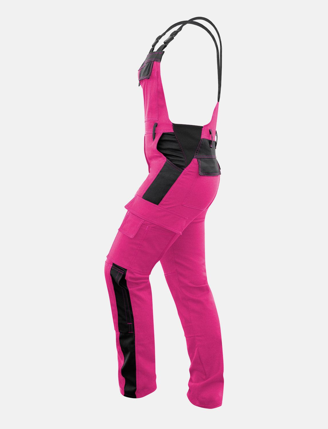 Damen Arbeitslatzhose Stretch mit Kniepolstertaschen Arbeitshose Baumwolle