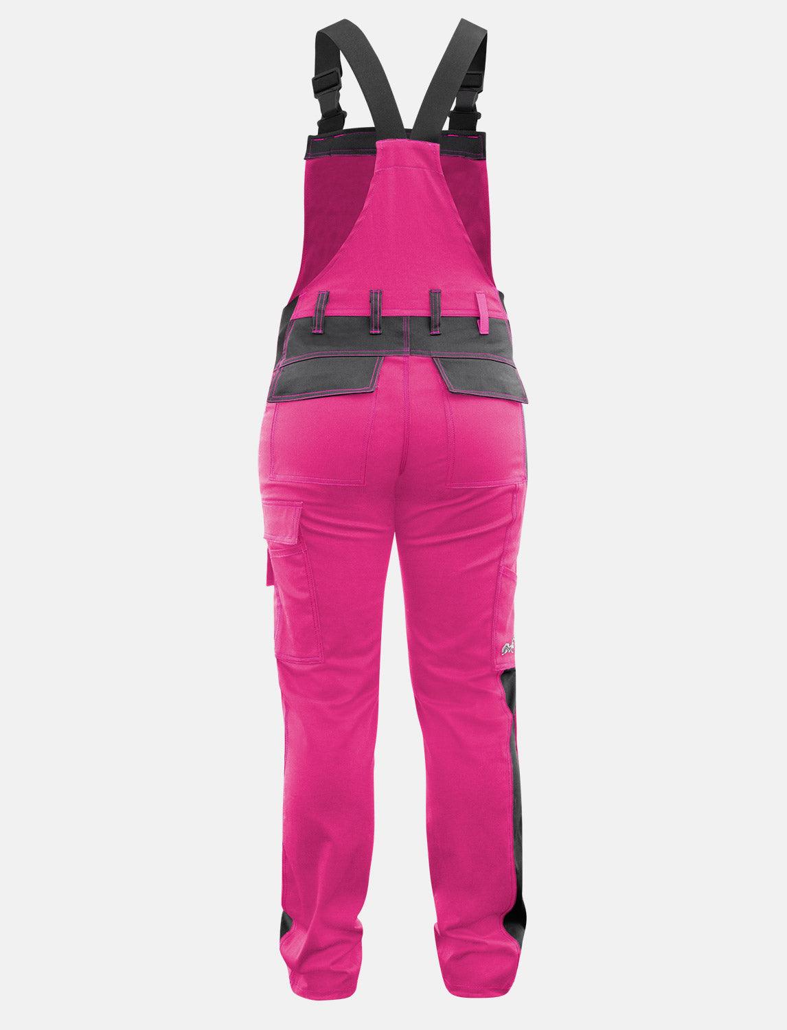 Damen Arbeitslatzhose Stretch mit Kniepolstertaschen Arbeitshose Baumwolle