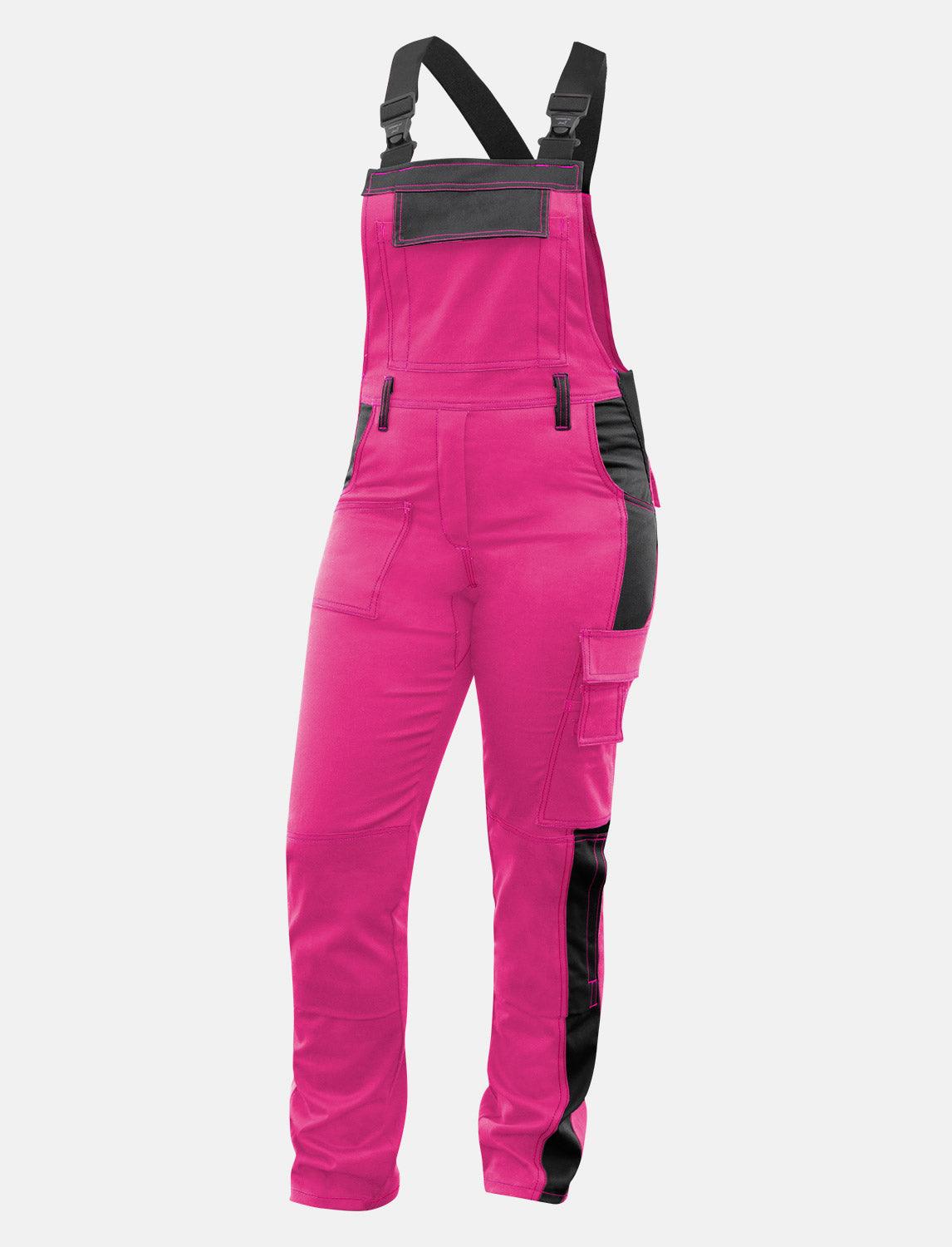 Damen Arbeitslatzhose Stretch mit Kniepolstertaschen Arbeitshose Baumwolle