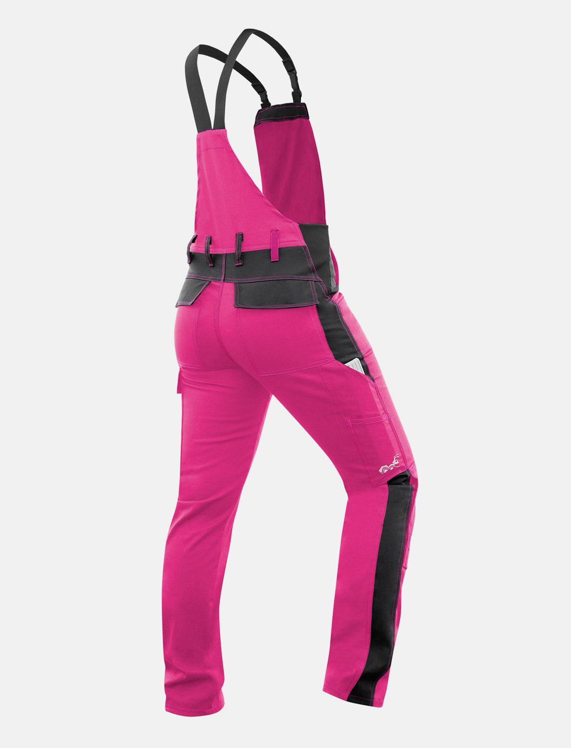 Damen Arbeitslatzhose Stretch mit Kniepolstertaschen Arbeitshose Baumwolle