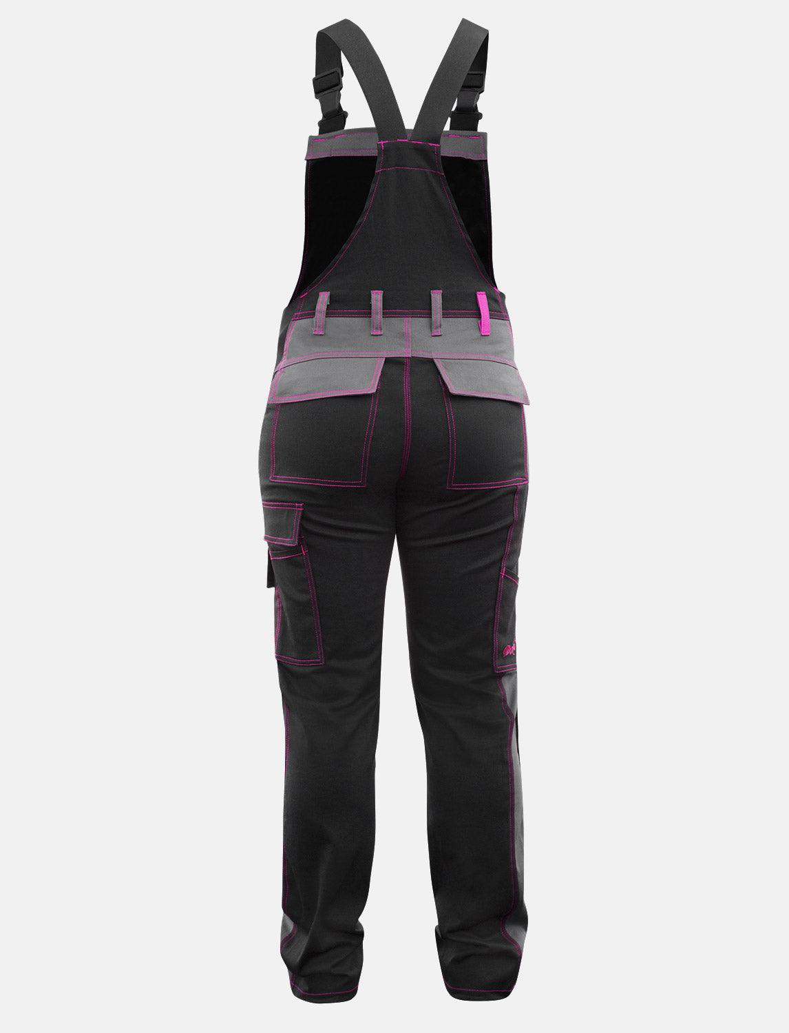 Damen Arbeitslatzhose Stretch mit Kniepolstertaschen Arbeitshose Baumwolle