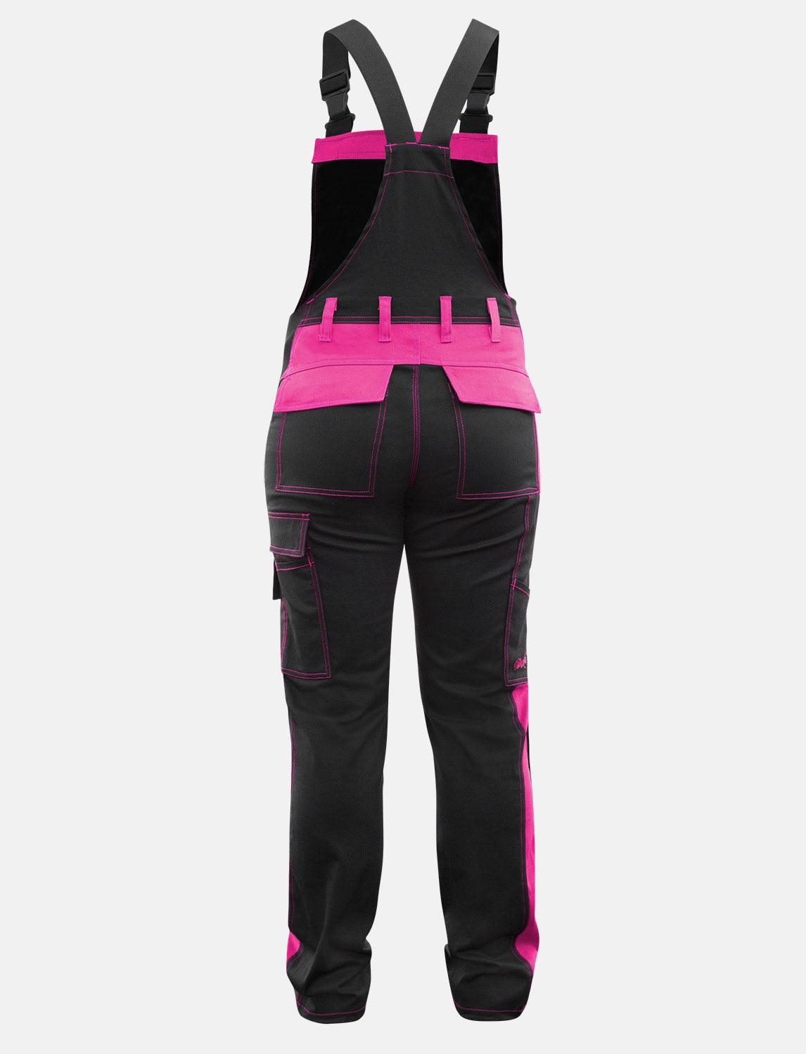 power Stretch Arbeitslatzhose Damen Latzhose mit Kniepolstertaschen