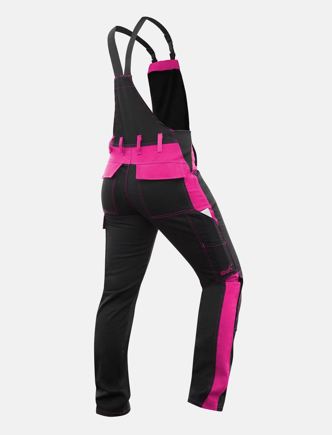 Damen Arbeitslatzhose Stretch mit Kniepolstertaschen Arbeitshose Baumwolle