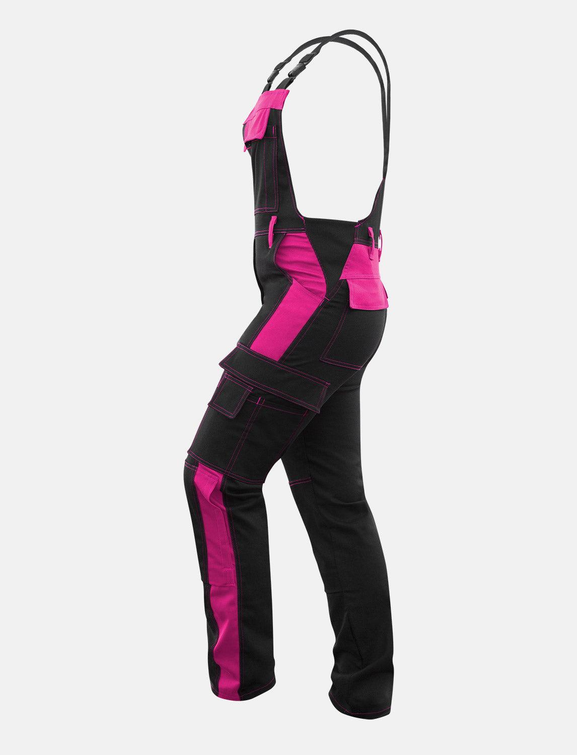 Damen Arbeitslatzhose Stretch mit Kniepolstertaschen Arbeitshose Baumwolle